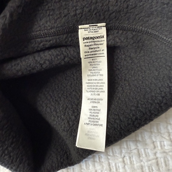 Patagonia Better Sweater Womens Sz L Full Zip Vest Black NWT $119 Gorpcore - Picture 8 of 12